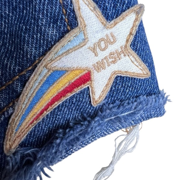 Levi’s Original Fit 501 Jean Shirts with Colorful Patches Size 26 - Picture 8 of 14